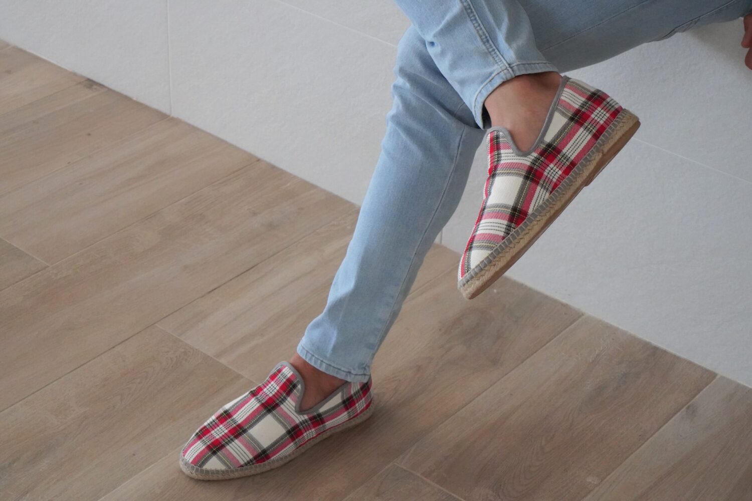 Charentaises en laine faites main