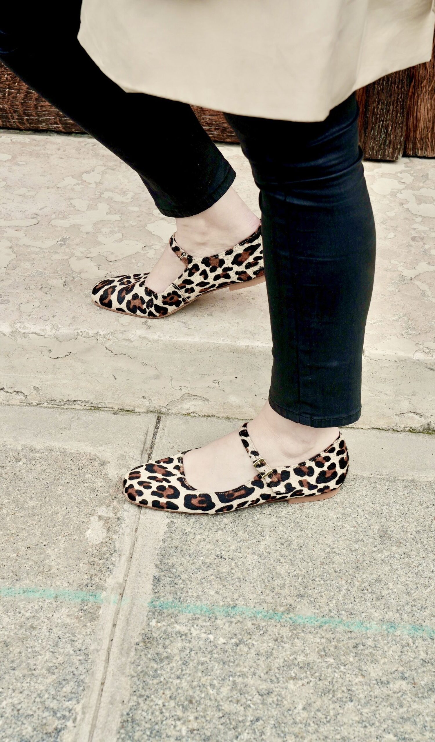 Mary Jane de cuero - Leopardo