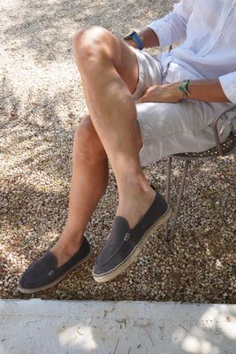 Mocassin de cuero Georges - Gris