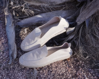 Mocassin de cuero Georges - Beige